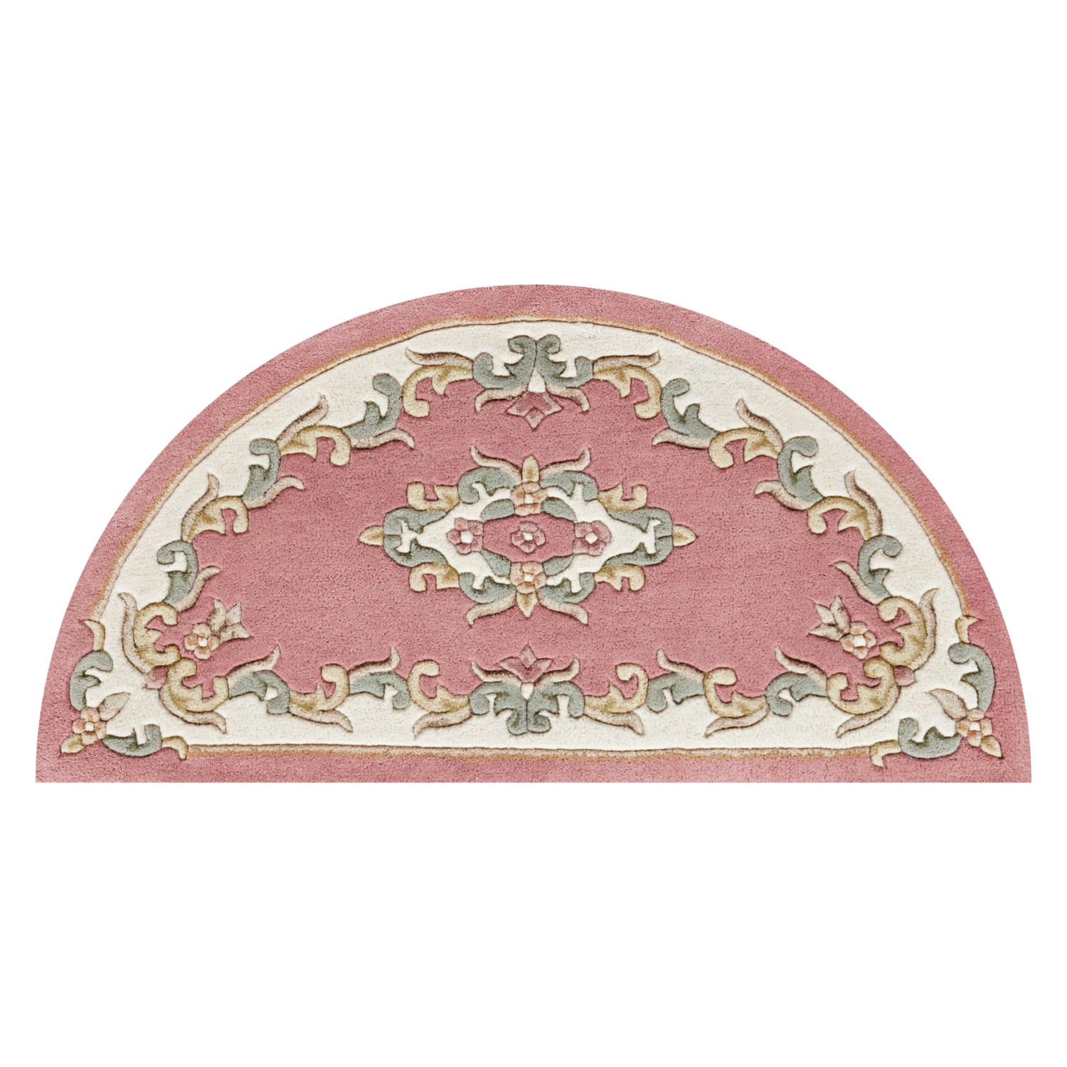 Royal Traditional Half Moon Rug Rose